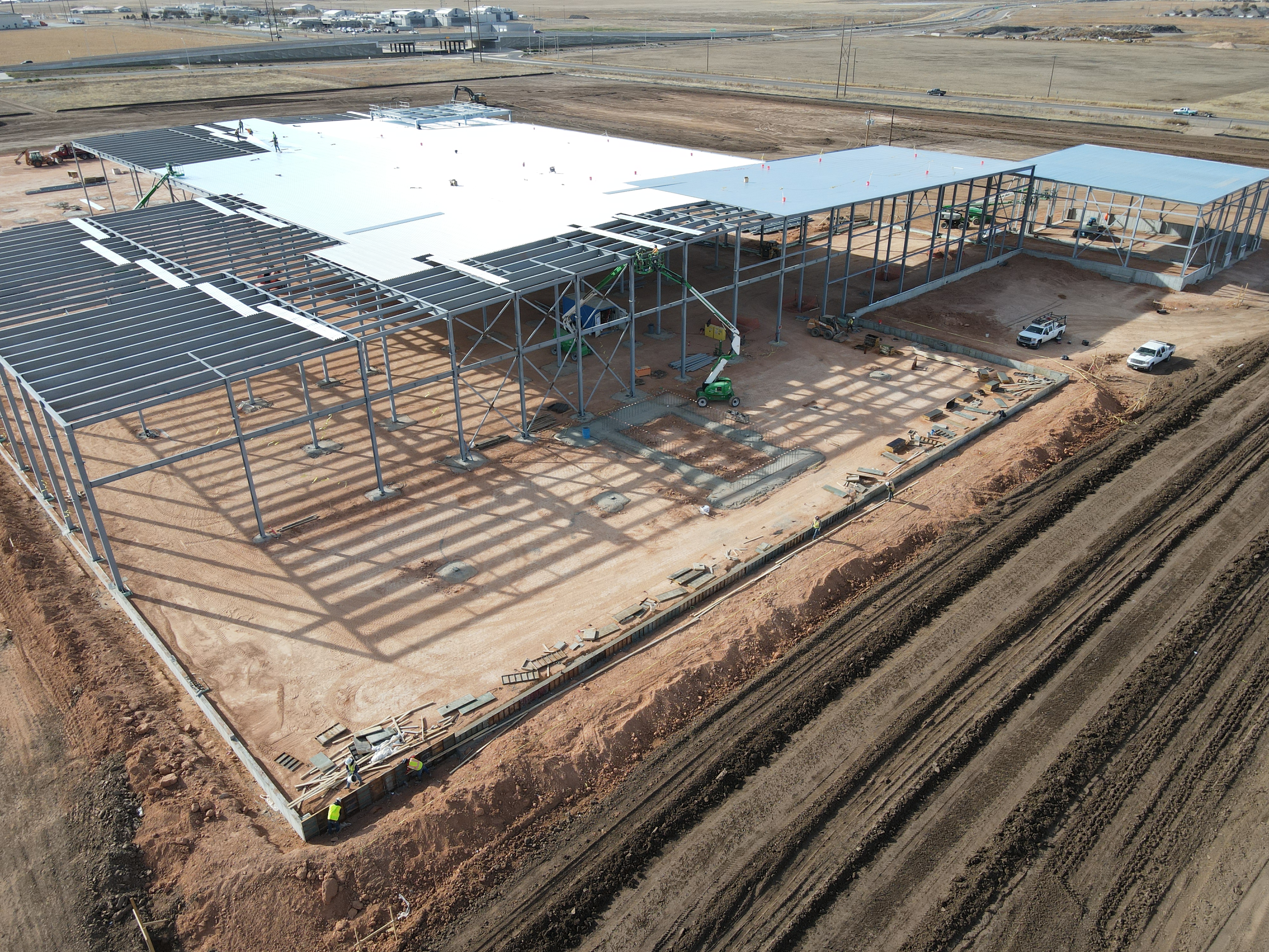 Office and roof — early phase