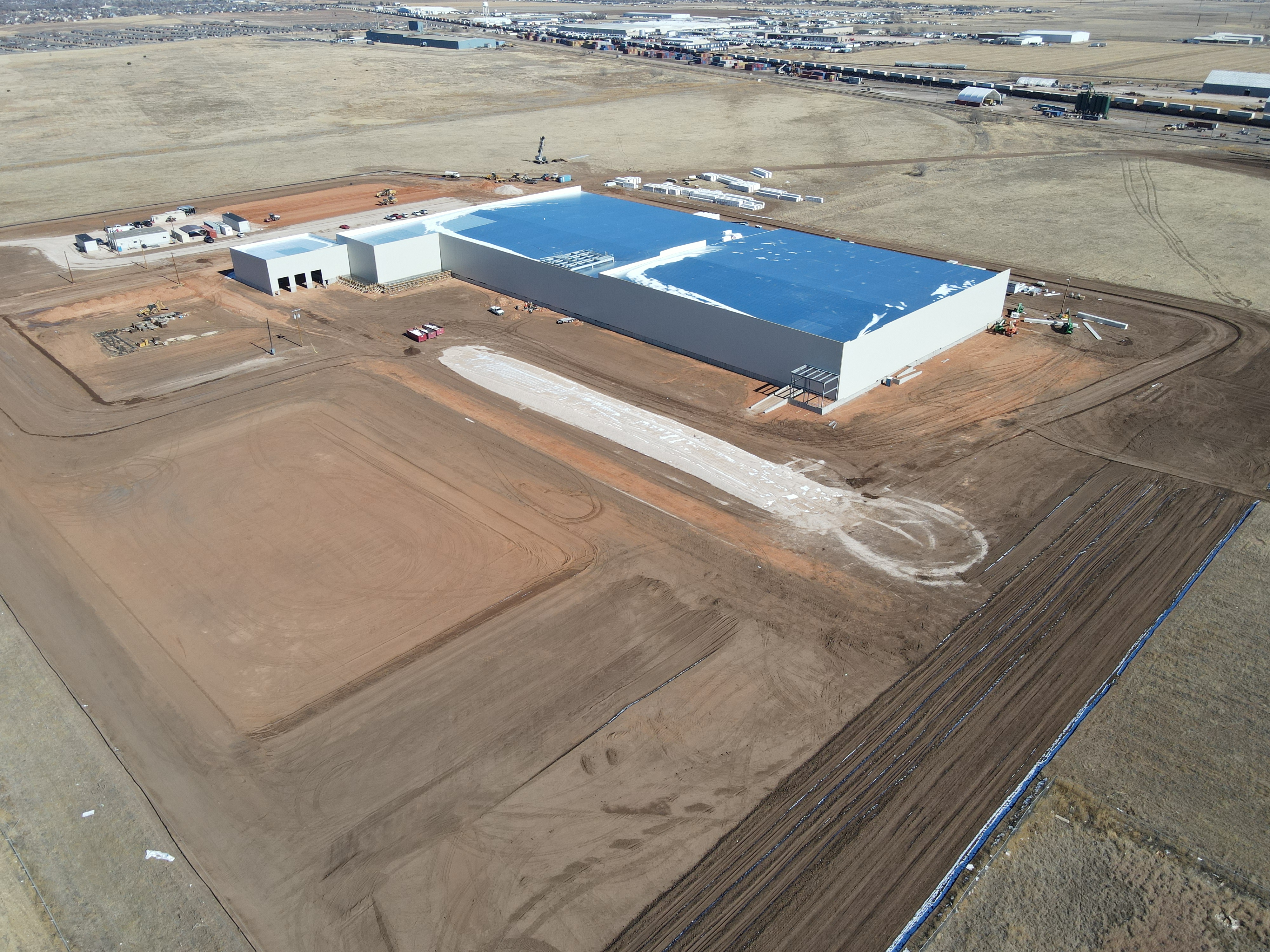 Southwest — before roof complete