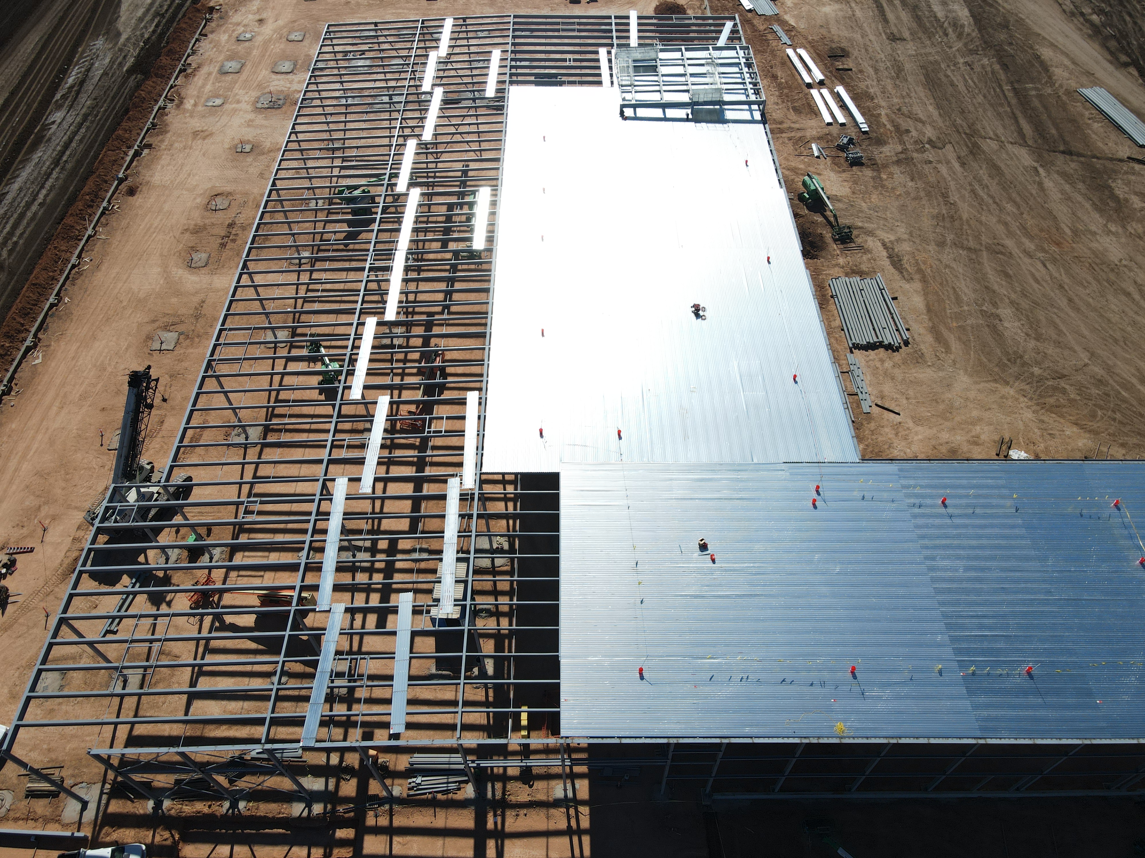 Steel skeleton — north