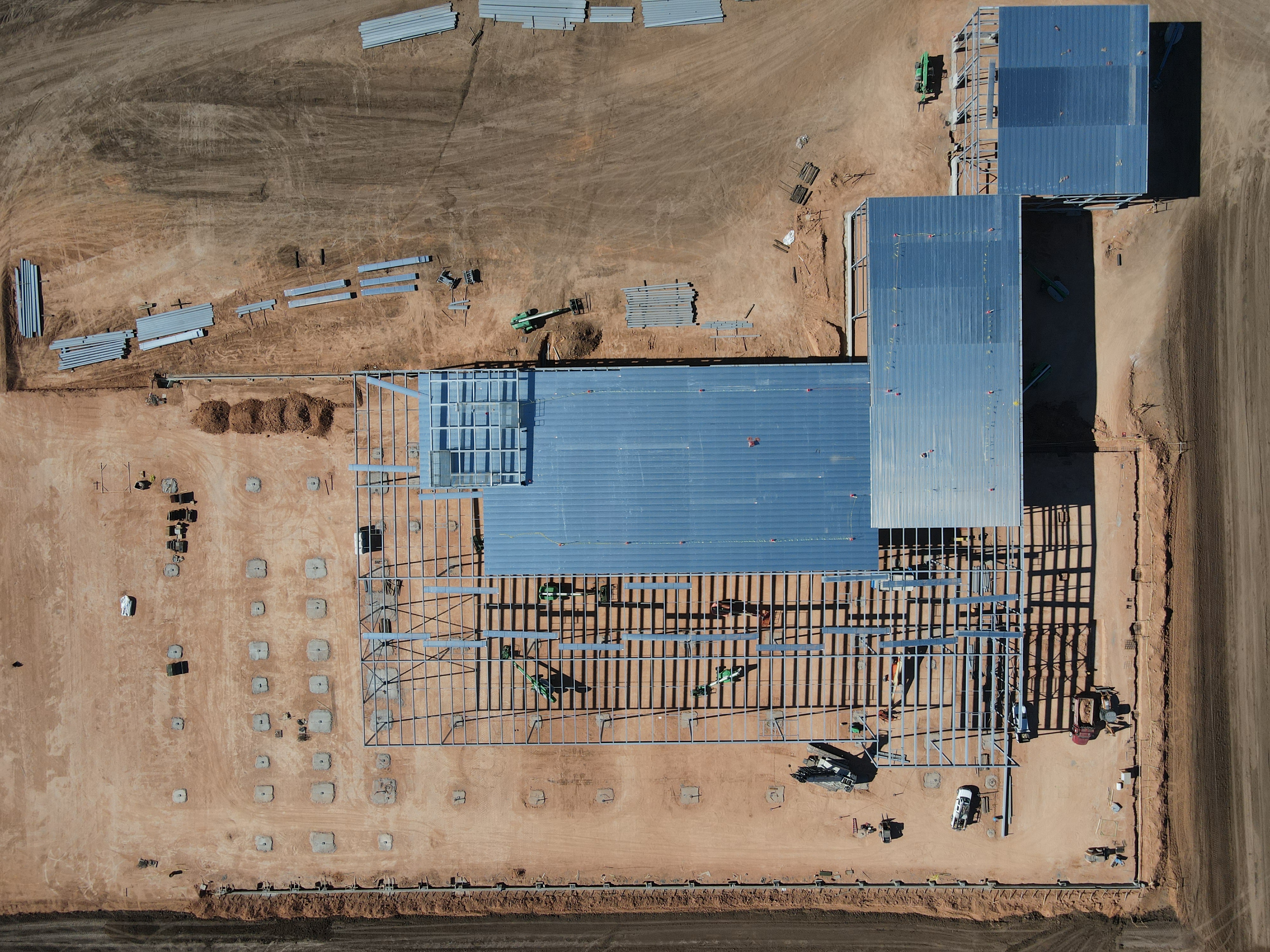 Plan view — roof decking