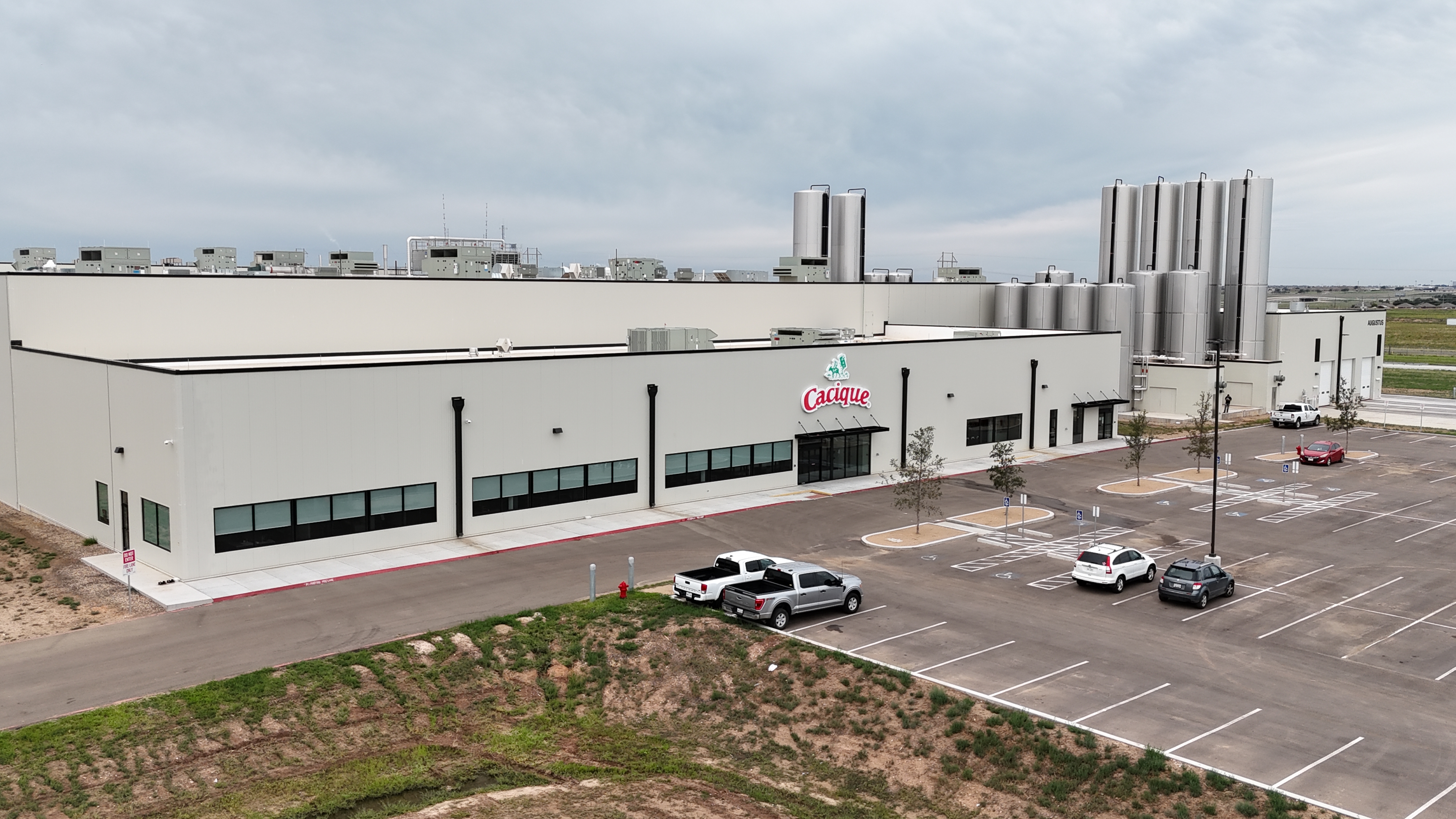 Front elevation — overcast day