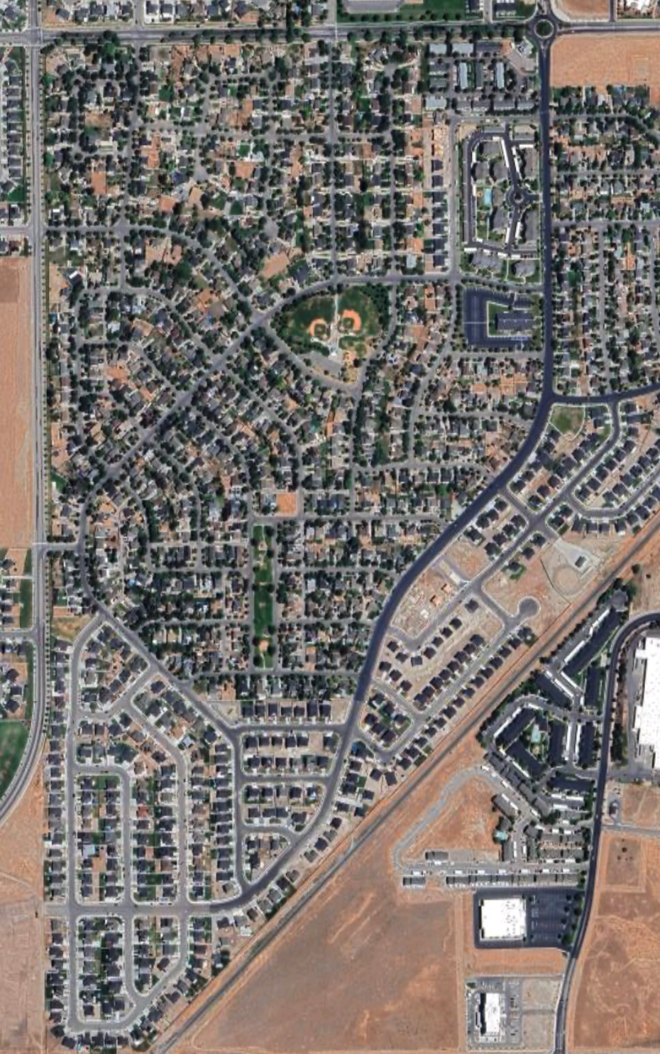 Tooele subdivision — aerial